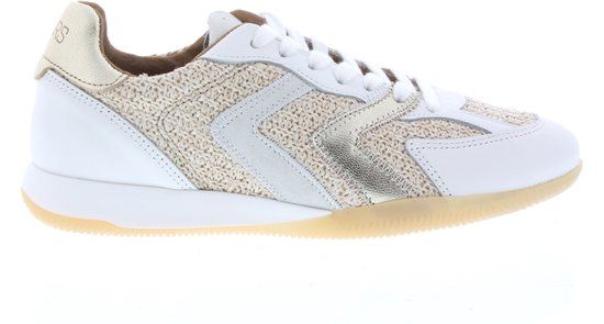 Dwrs Dames Sneakers Dwrs Hiki Raffia Ice/champagne Multi - Maat 37