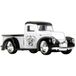 Jada Toys Disney Steamboat Willie Ford Pick-up 1941 (13,5 cm) - metalen automodel met deuren om te openen, voor Mickey Mouse-fans en kinderen vanaf 8 jaar