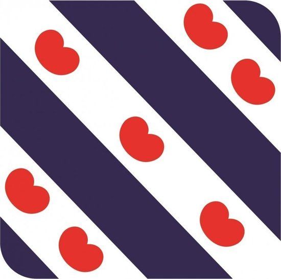 Bellatio Decorations 45x Bierviltjes Friese vlag vierkant - Bellatio Decorations