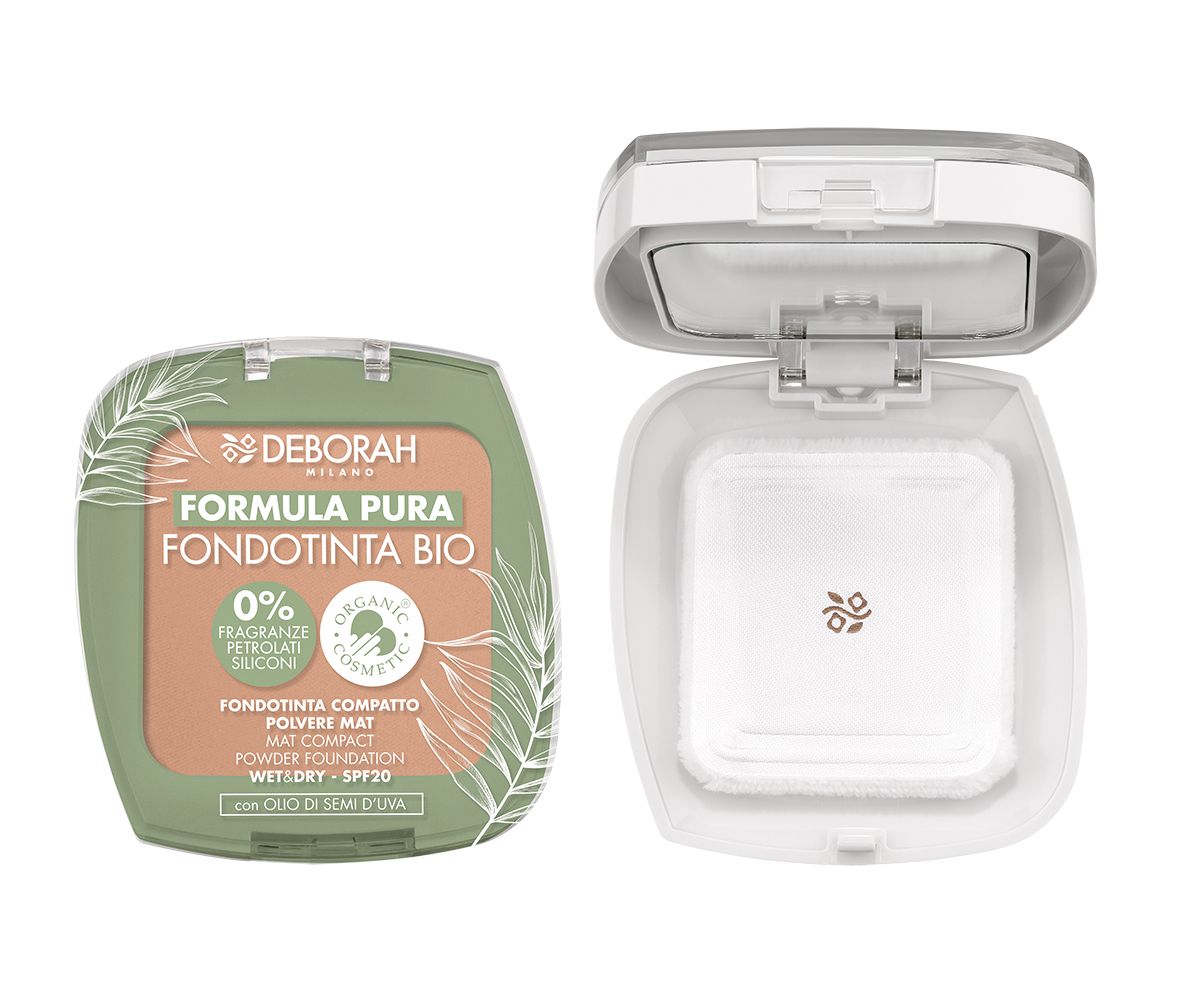 Deborah Milano Bio Formula Pura Compact Foundation 4 Caramel