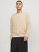 JACK & JONES Star basic sweat crew neck regular fit - heren sweatshirt katoenmengsel met O-hals - beige