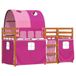 Maison Exclusive - Lit d'enfant avec cadre de lit et rideaux, rose, 90 x 200 cm, pin