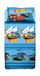 hermet Hotweels Eenpersoons dekbedovertrekset, kinderbed, bedlaken, hoeslaken, kussensloop, lichtblauw, 100% katoen, officieel product
