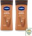 Vaseline 2 x Lait corporel éclat cacao - Réparateur - 200 ml