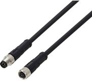 TRU COMPONENTS TC-13752012 Aansluitkabel M8 x 1 5-polig 5m Zwart