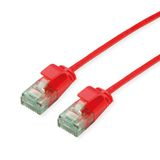 ROLINE RM UTP DataCenter Patchkabel Cat.6A (Klasse EA), extra dun, rood, 2 m