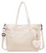 Corduroy Tote Bag pour Femmes Grand Sac Cabas Sac à Main