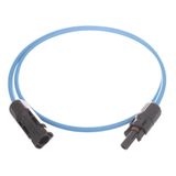 AKO Solar Cable with 2x MC4 Connector M/F Blue 1 Meter