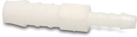Deltafix Verbindingspijpje Verlopen Nylon 10 mm naar 8 mm Blanc