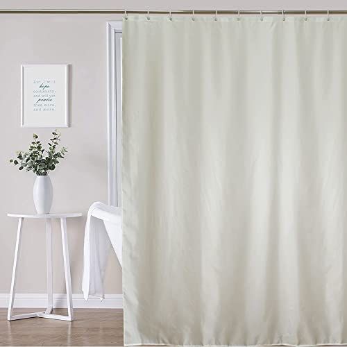 YISURE Beige douchegordijn voor badkamer, schimmelbestendig en schimmelbestendig, waterdicht, 120x200cm