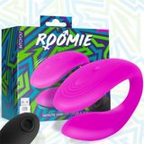 INTOYOU Roomie Couples Vibrator Pink Liquid Silicone Unibody Remote Control USB