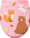 Happiq Antibacteriële Toiletbril Animal - Roze - Duroplast - Softclose