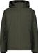 CMP Ski-jack met capuchon, groen, effen, 3XL