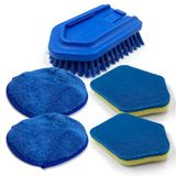 Solidchoice - Brosse de nettoyage de salle de bain avec long manche