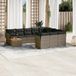 Prolenta Maison Exclusive - Tuinset voor in de tuin, bestaande uit 11 delen met kussens, in de kleur grijs, gemaakt van polyrotan