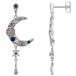 Thomas Sabo Dames-Oorhanger 925 Zilver Glazen blok