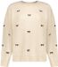 Geisha Gebreide Trui Met Strikjesdessin 64538 23 Sand/dark Brown Dames Maat - XS