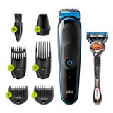 Braun MGK3245 7-in-1 Trimmer - Baardtrimmer Voor Mannen - Zwart/Blauw
