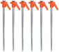 Redcliffs tentharingen - Rotspennen - 12x - zilver/oranje - metaal - 21 cm - voor harde ondergrond - spijkerharingen - camping