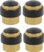 AMIG Deurstopper/deurbuffer - 4x - D30mm - Goudkleurig