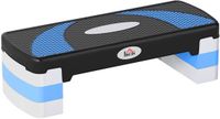 HOMCOM Aerobics Stepper - Plastique - 80x31x12cm - Noir