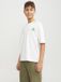 JACK&JONES JORCOLE BACK PRINT TEE SS VOLUME JNR T-shirts Garçon Manches courtes Coton/Polyester Cloud Dancer Taille 140
