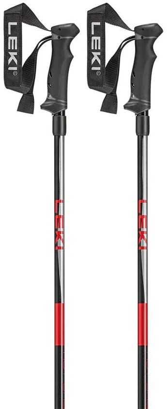 Leki Hot Shot Skistokken - Heren skistok - Anodized Black/Eloxal Grey/Eloxal Red