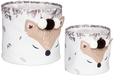 Atmosphera Opbergmanden Fox Kinderkamer - Set van 2 - Wit