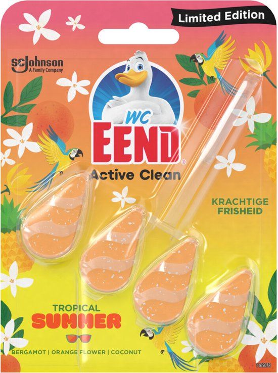 WC Eend Active Clean Toiletblok Tropical Summer - 38,6 ml