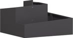 vidaXL Plantenbak Zwart 80 x 80 x 50 cm Koudgewalst staal