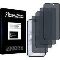 Phonillico® Gehard Glas voor iPhone 17 [Pack 4] Privacy Anti-Spy Zwart Schermbeschermer