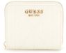 GUESS Aldina SLG Small Zip Around Wallet Cream White