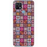 Oppo Bedrukt siliconen hoesje patchwork mandala compatibel met Oppo A15