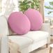vidaXL - Coussin d'assise - 2 - pce - Tissu - Rose - Ø60 - x - 21 - cm