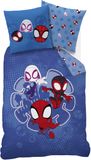SpiderMan Dekbedovertrek Spidey Little - 140 x 200 + 63 x 63 cm - Katoen