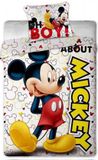 Disney Mickey Mouse Mad About dekbedovertrek 140 x 200 cm Katoen Multicolor