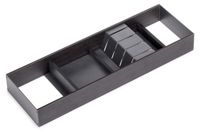 OEM Bestekhouder voor lade, 150x470 mm, antraciet, staal/hout