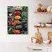 A.S. Création Canvas schilderij Spices - Veelkleurige gele kunstprint - 50x70 verticaal - Wanddecoratie keuken - Schilderij op lijst