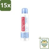 Borotalco 15 x Déodorant spray Frais Non-Stop - 150 ml