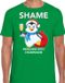 Pinguin T-shirt de Noël / T-shirt de Noël Shame penguins with champagne vert pour hommes - Vêtement de Noël / Tenue de Noël L
