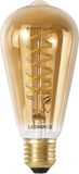 Ledvance SMART+ WIFI LED lamp Edison E27 8W 650lm dimbaar witlicht goud getint