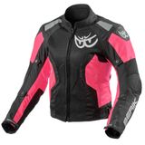 Berik Vephe Dames motorfiets textieljas - Zwart/roze - Maat 40
