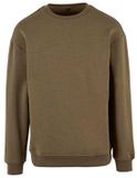 Build Your Brand Raglan Crewneck Olive maat XL