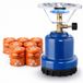 SMH LINE® Camping kooktoestel - Draagbaar Gasfornuis - Incl. 8x 190g gasflessen