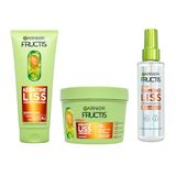 Garnier Fructis Keratine Liss Routine shampoo, masker en gladmakende spray verrijkt met plantaardige keratine en arganolie