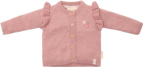 Little Dutch Gebreid Vest Meisjes - Maat 56 - Roze - Fairy Garden
