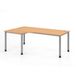 Hammerbacher Bureau 90° hoek met 4 ronde poten - 200 x 120 cm