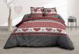 Le linge de Jules Bedlaken + hoeslaken, 160 x 200 cm + 2 T, puur katoen, 57 draden/cm², rode harten