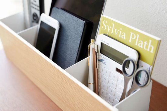 Yamazaki Opberger - Wit Metaal - 3 Vakken - 15.4 x 48.5 x 11.5 cm