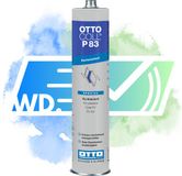 Otto Chemie Ottocoll P83 polyurethaanlijm - 310 ml alu-koker - zwart